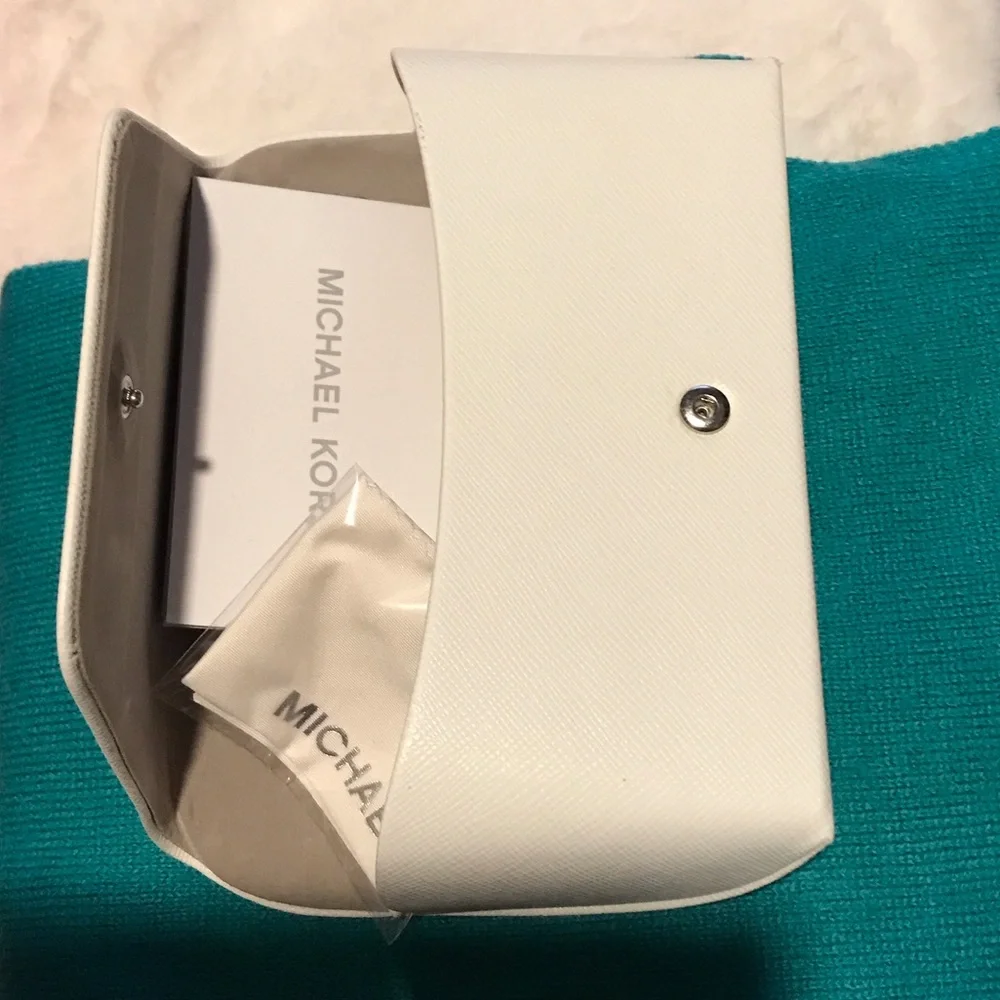 Michael Kors White Eyewear Case